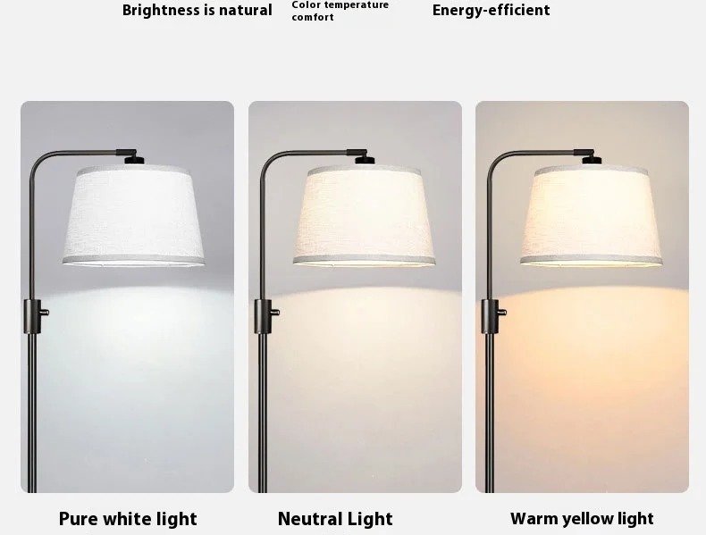 Modern Luxury Living Room Floor Iron Advanced Induction Sofa Corner Bedroom Bedside Table Integrated Night Fish Luring LampCE FCC