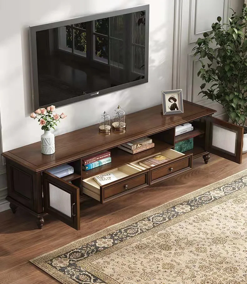 Living Room Furniture Set Tv Unit Display Stand Tv Solid Wood