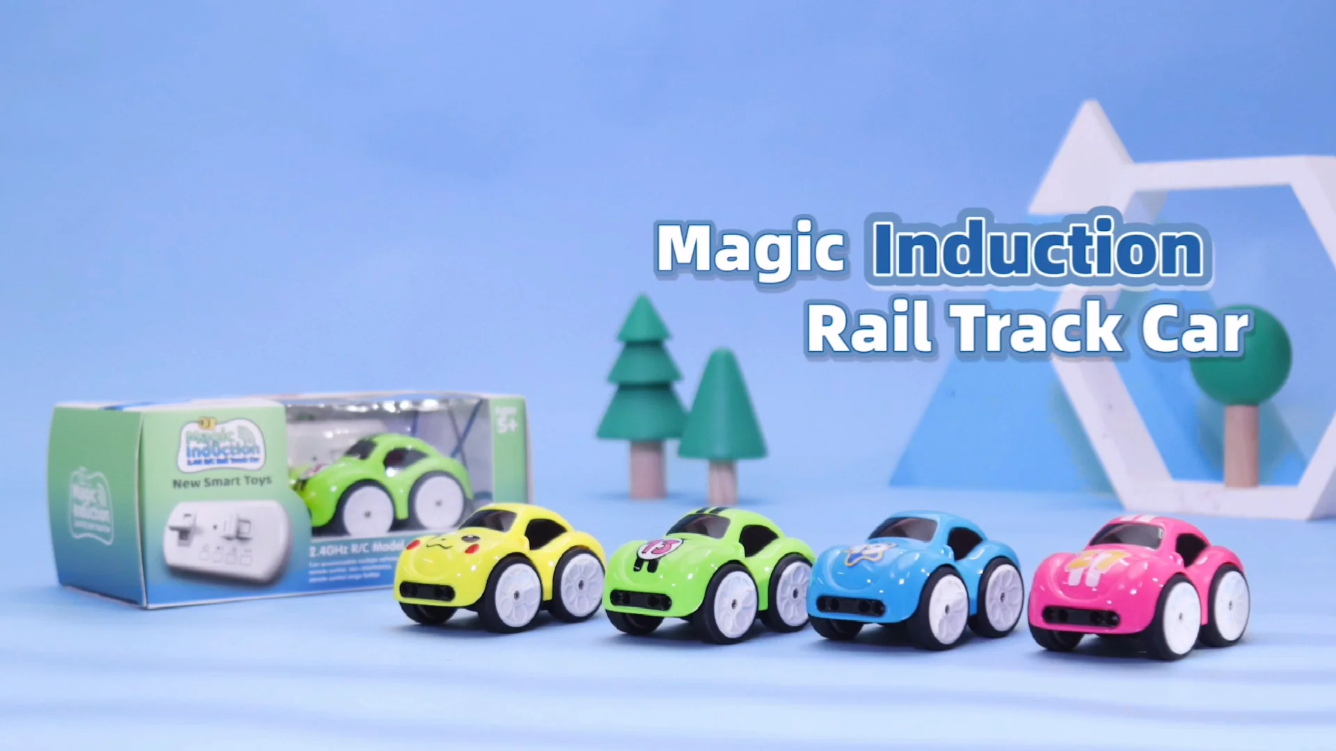 Portable Battery Power Mini Induction Vehicle Rc Cars Sensing Car With