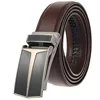Full Set Well Known Various Patterns Black Men Belt Leather with Good Automatic Buckle for Men