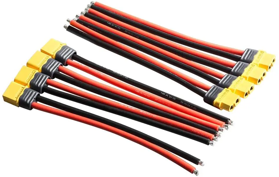 Oem Amass Liion Battery Charger Connector High Strand Silicone Cable Xt30 Xt60 Xt90 Charger