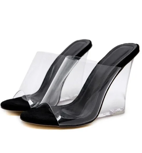 clear plastic wedges