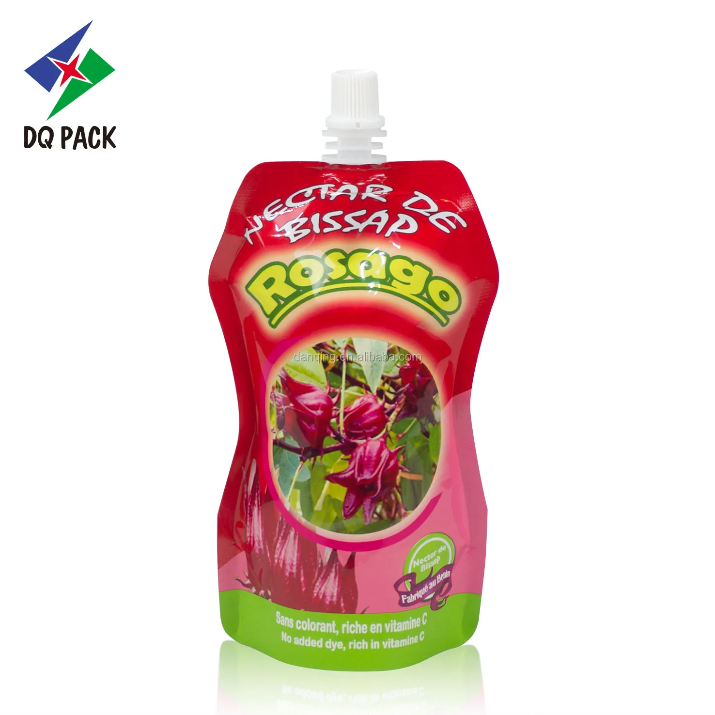 DQ PACK New Plastic 200ml Drink Packaging Bag Spout Pouch