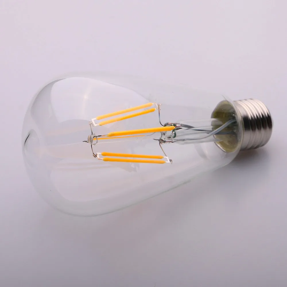 ST64 Edison Style Filament High Quality Smart Lighting LED Bulb Parts Raw Materials