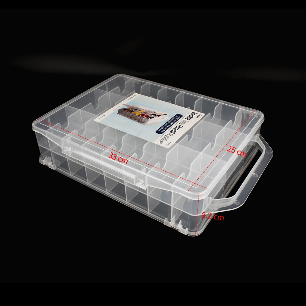 29537 46 Grids Sewing Organizer Double Sided Thread Storage box