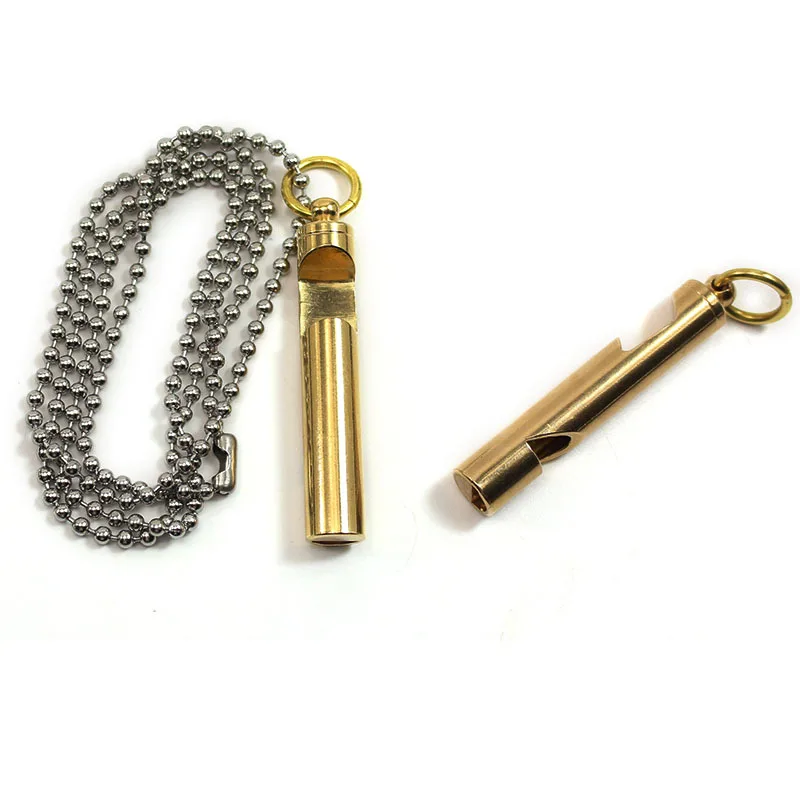 Handmade D-Ring Brass Keychain Classic Key Ring Key Chain EDC Survival Tool Q 