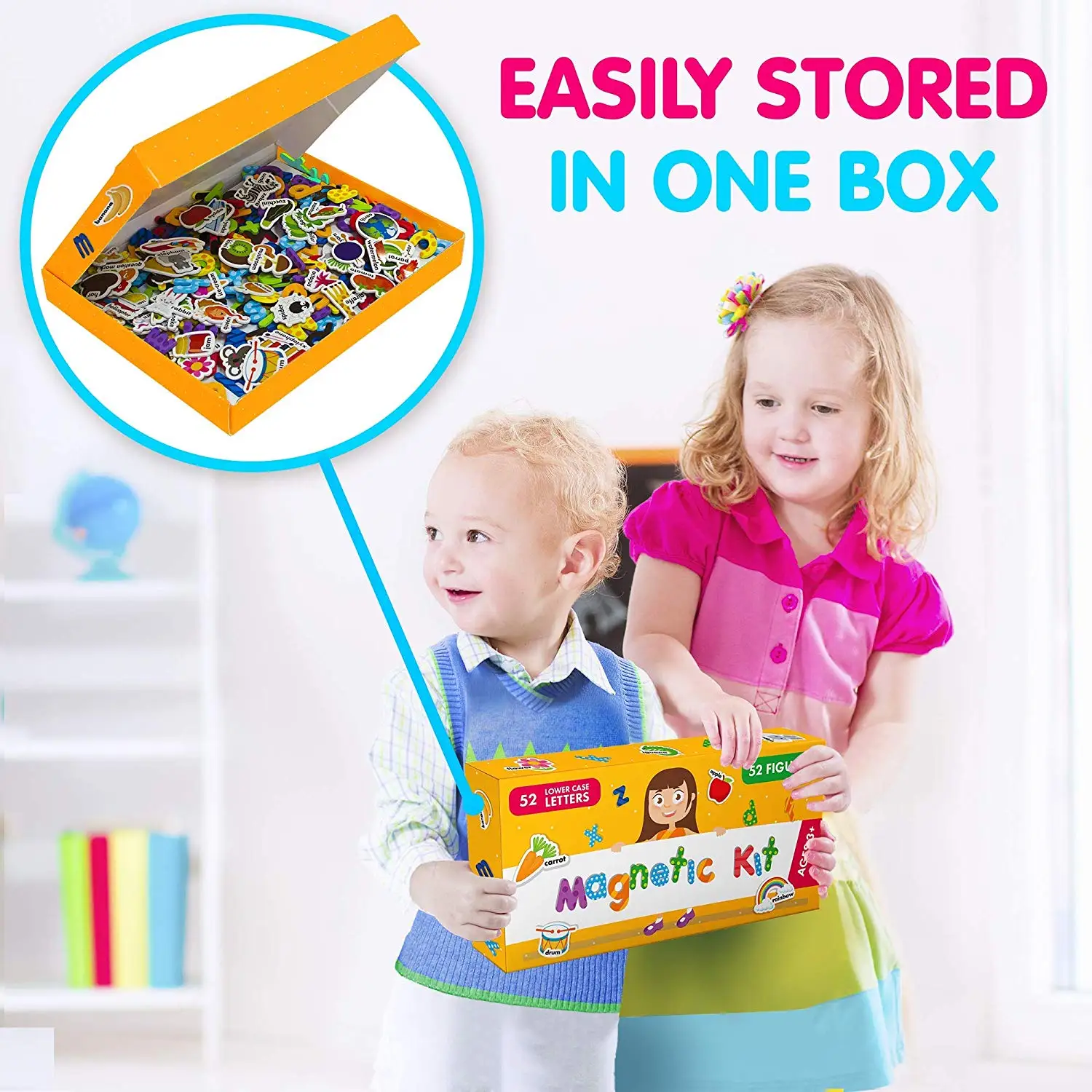 52 Lower Case Letter And 52 Figures Kit Plastic Eva Alphabet