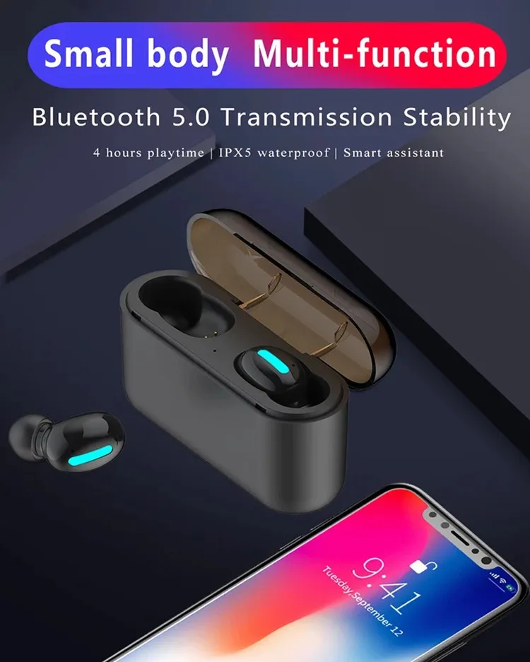 TWS 5.0 Wireless bluetooth headphone Q32 Bluetooth Earphones sport Earbuds In-Ear Stereo Ear Buds - ANKUX.COM