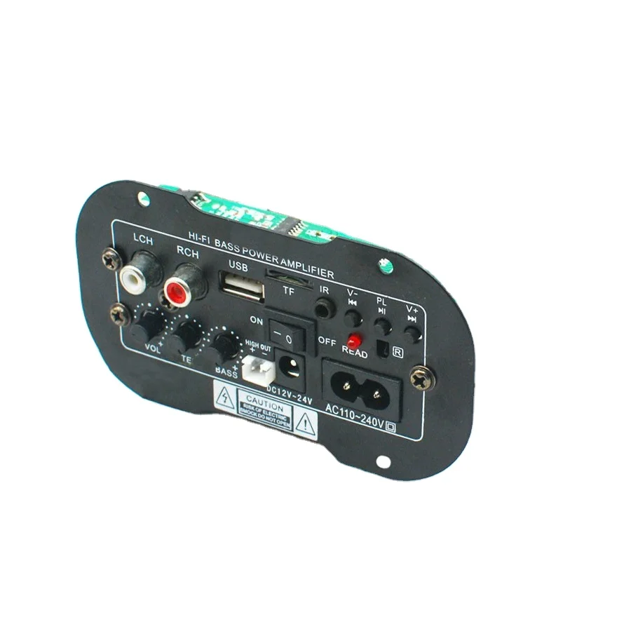 Taidacent 12V 24V 220V Subwoofer HI-FI Bass Power Amp USB Remote Control Car High Power Bass Amplifier TDA2009 Amplifier Board