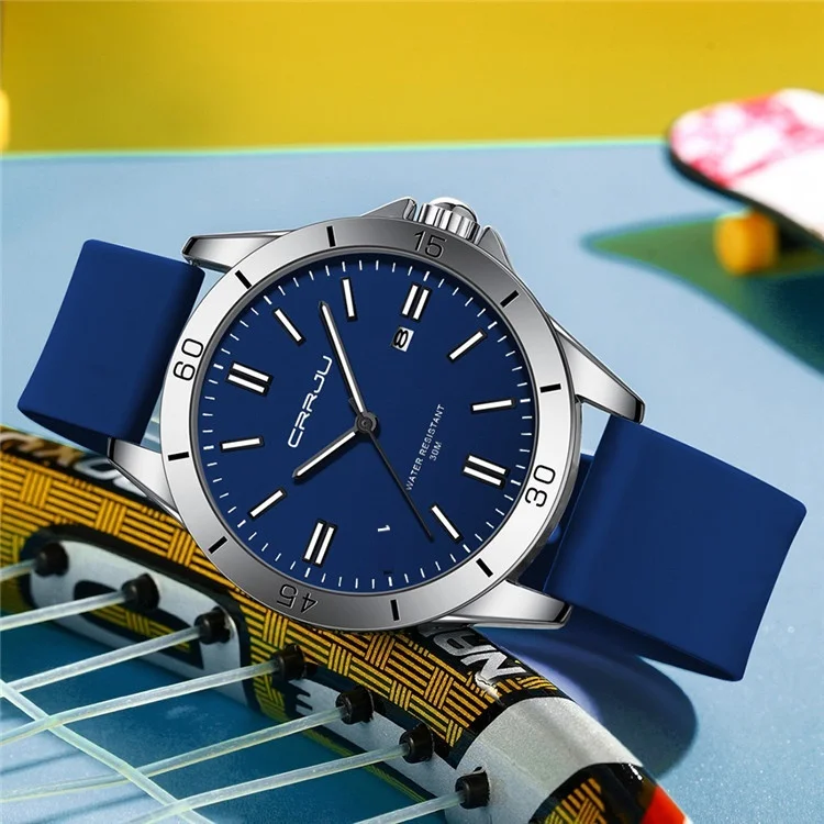 Crrju New 5025 Men's & Ladies' Waterproof Watch with Stainless Steel Band Casual Business Luxury Dial Waterproof Luxury Fashion