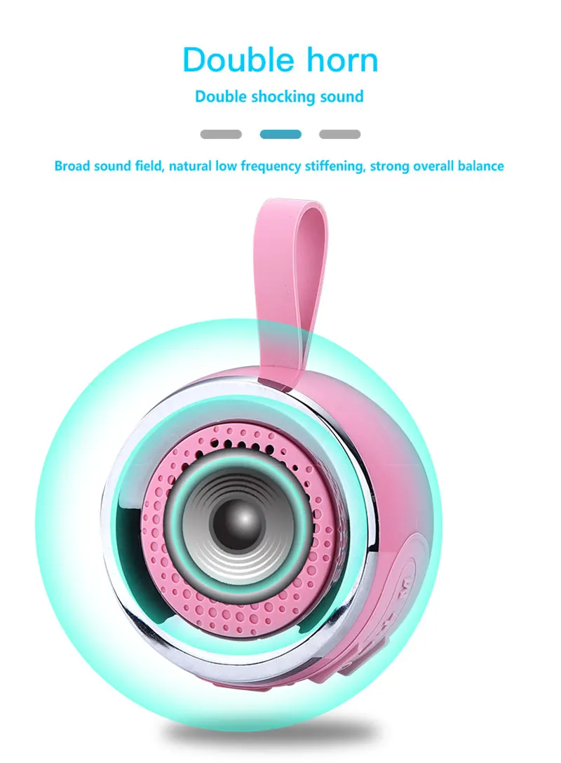 Outdoor Subwoofer Stereo Portable Wireless Bluetooth Speaker FM Radio TF USB MP3 Player - ANKUX.COM