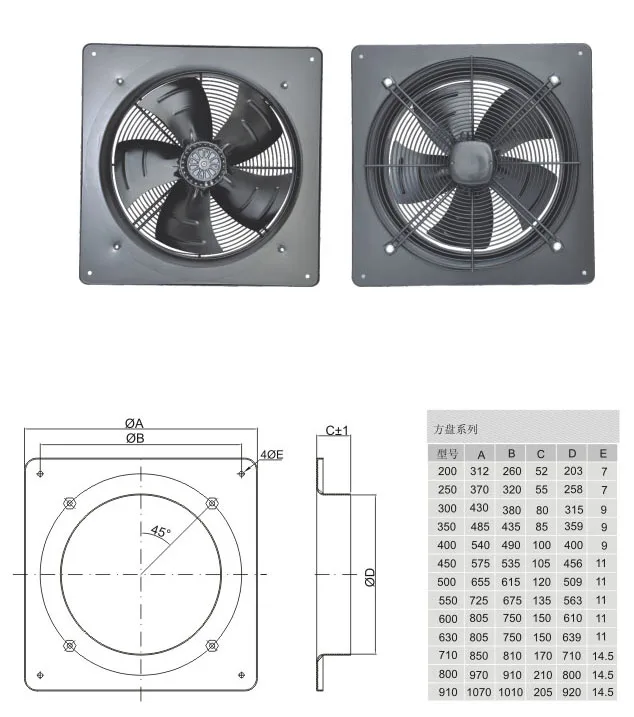 External Rotor Axial Fan, 220/380V, 220V, Cast Iron - detail 14