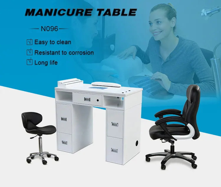 Modern Luxury Marble Top With Fan Used For Nail/beauty Salon Furture