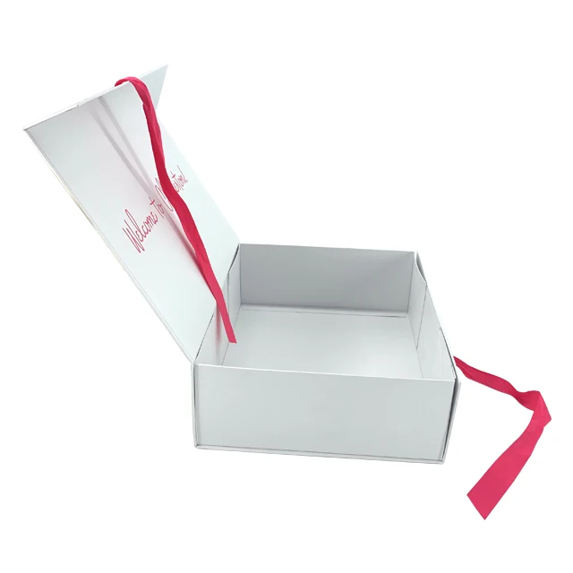 Large Size High Quality Wedding Dress Box Packing, White Paper Board Gift Box With Magnet Closure Logo Hot Foil