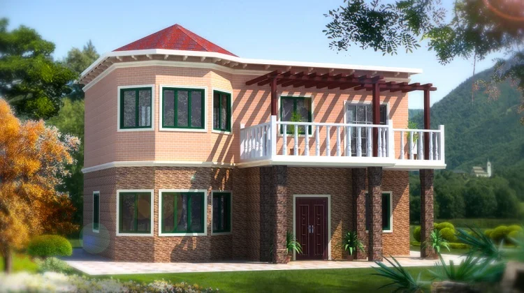 2 story home architectural floor plan drawings