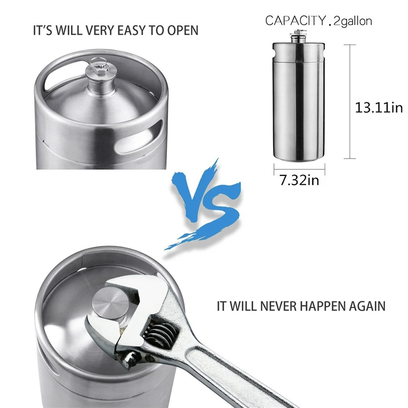 304 food-grade stainless steel beer barrel alcohol storage beverage tank Beer Barrel details