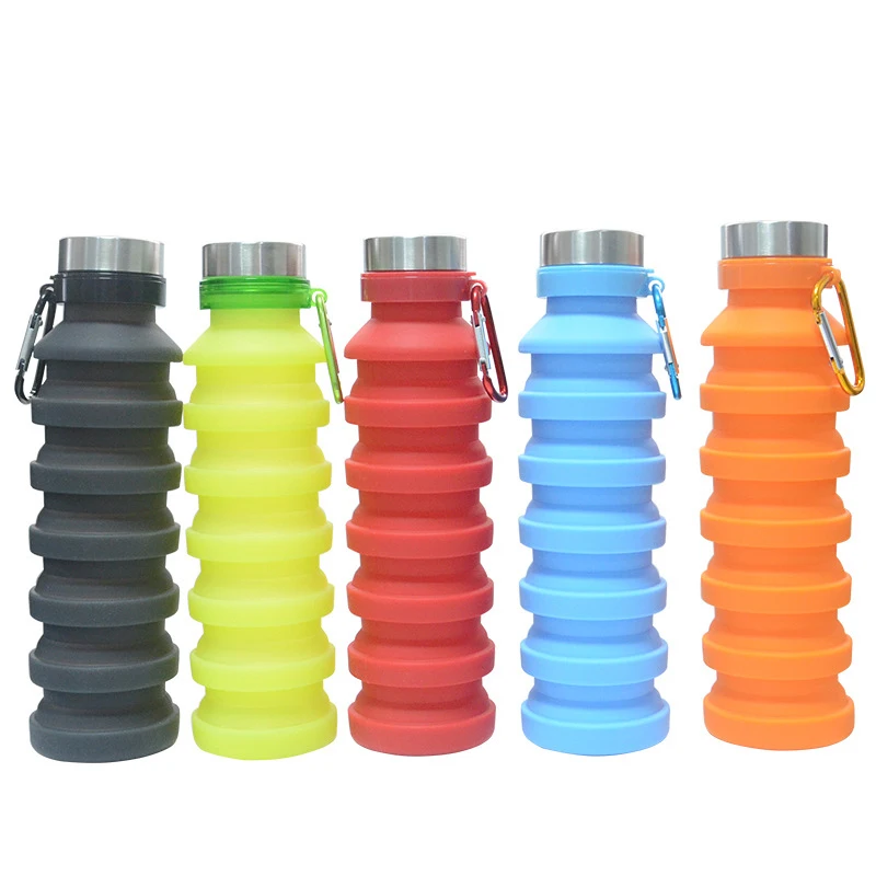 470ml 550ml Outdoor Sport Portable Collapsible Folding Silicone Water ...