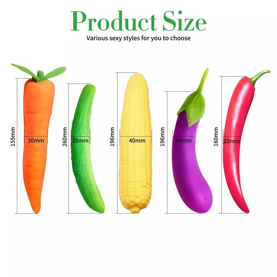 Vegetable Vibrator Sex Toy For Women G Spot Vagina Clitoris Stimulator