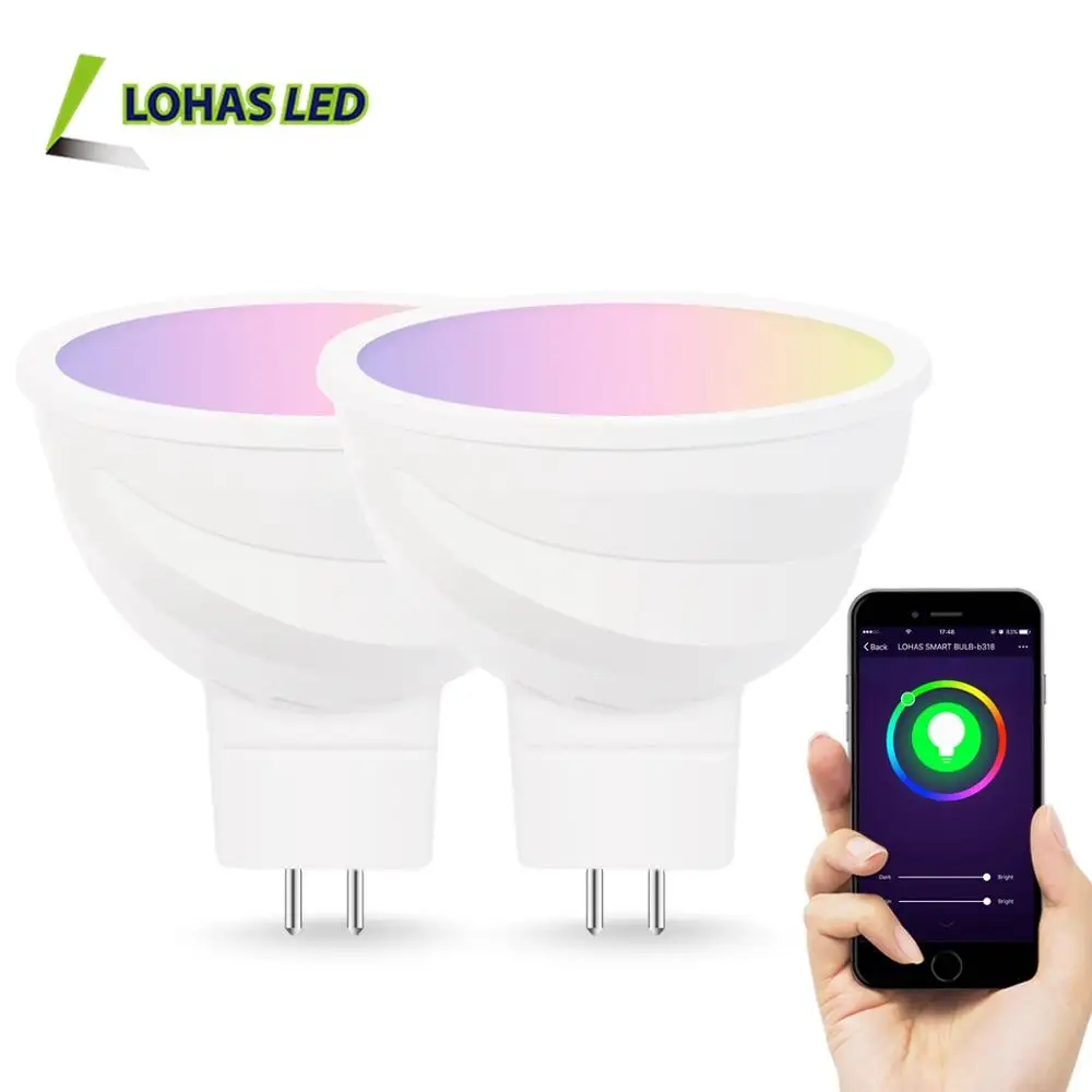 5W MR16 GU5.3 RGBW Wifi Tuya Smart LED Spotlight Bulb