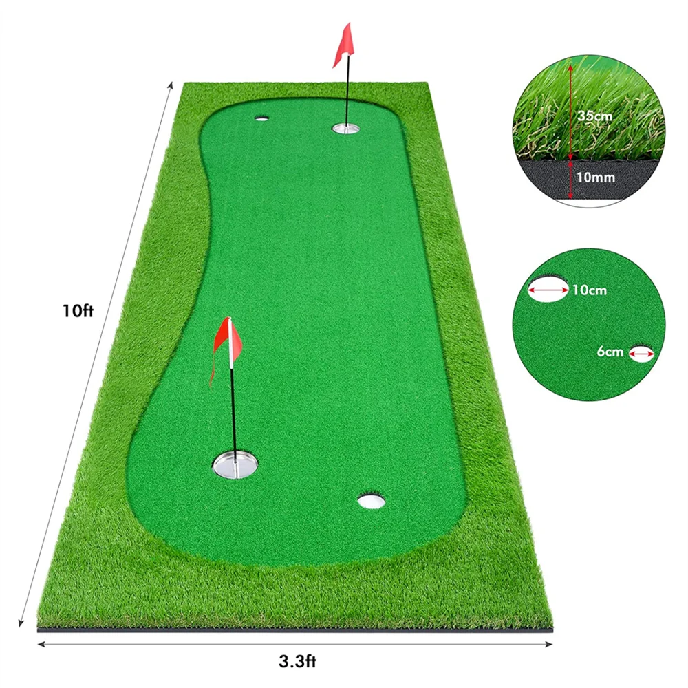 High Quality Green Putting Mat Customized Size Portable Indoor Golf