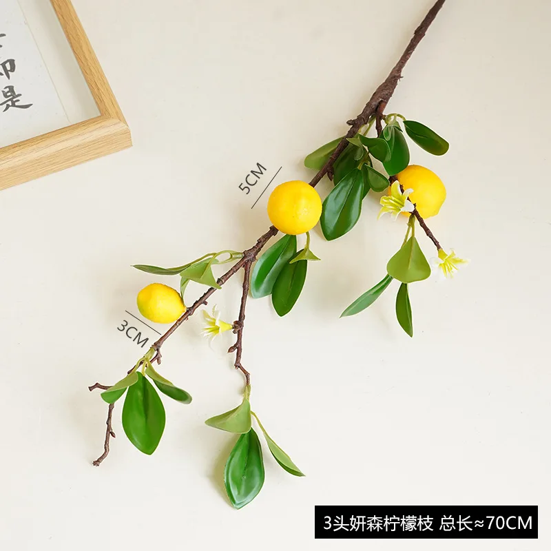 High Quality Artificial Lemon Tree Branches For Wedding Home Decor