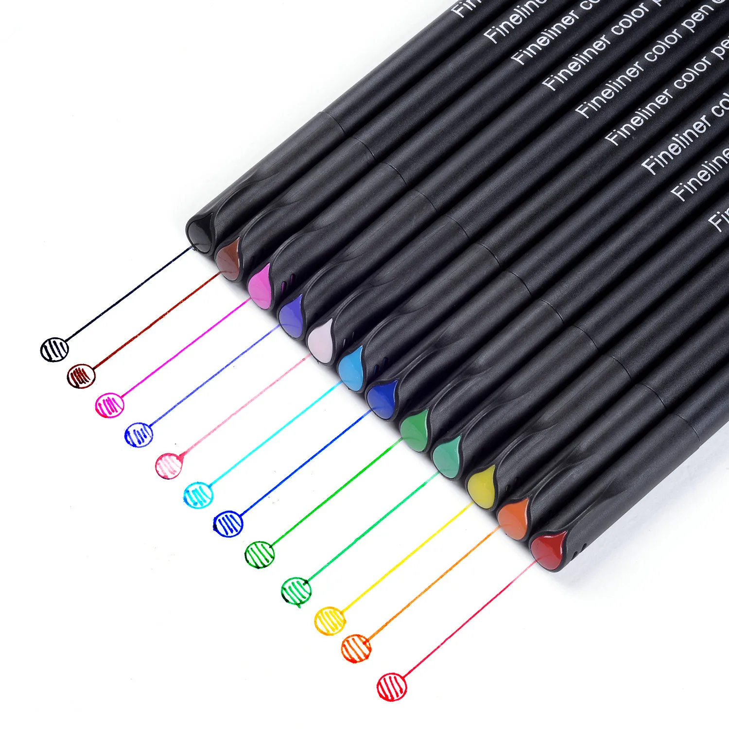 0.4mm Fineliner Pen Set Fine Liner Colouring Fineliners Assorted Colour 12//24//36