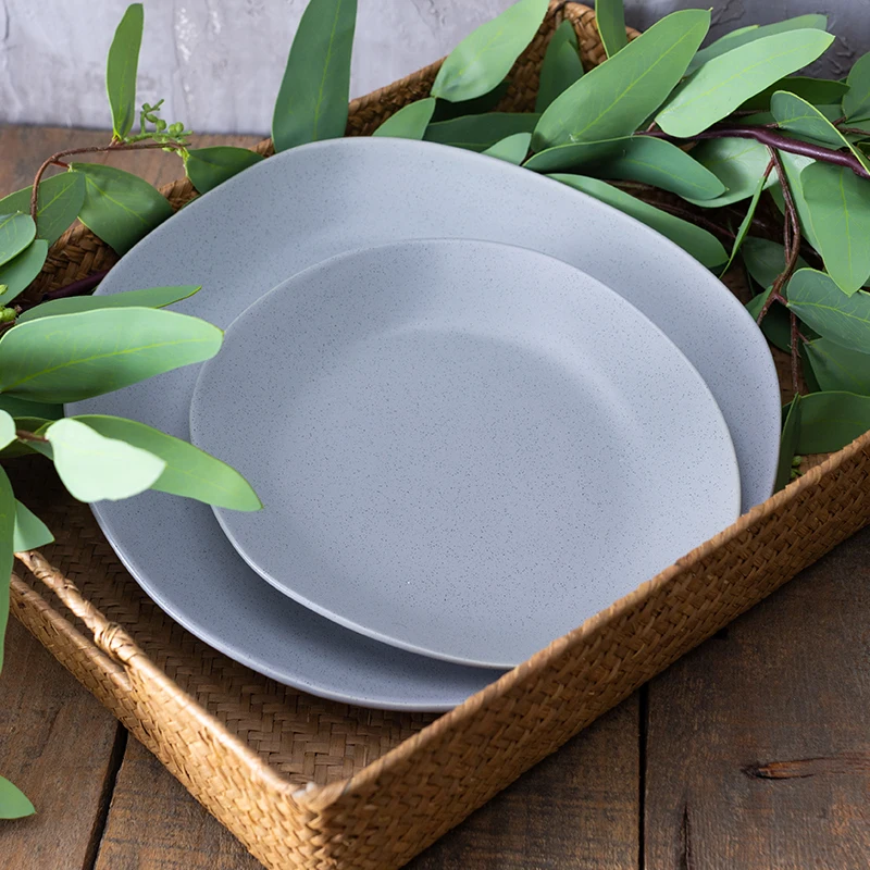 eco-friendly matte glaze irregular restaurant serving dinnerware ceramic food pasta dinner plates  .jpg