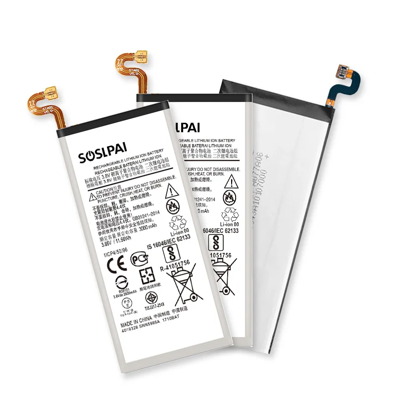 
SOSLPAI Free Shipping hot selling 3000mAh(11.55Wh) lithium mobile battery for samsung s9 phone battery 