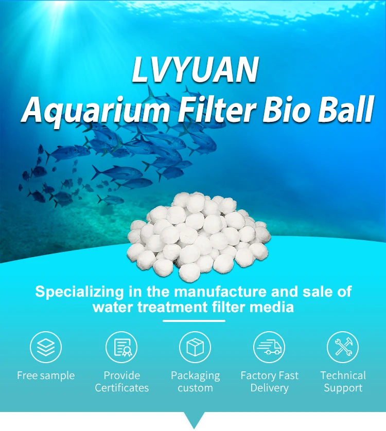 Lvyuan 700G Agriccultural Aquarium Bio Balls Biological Filter Media