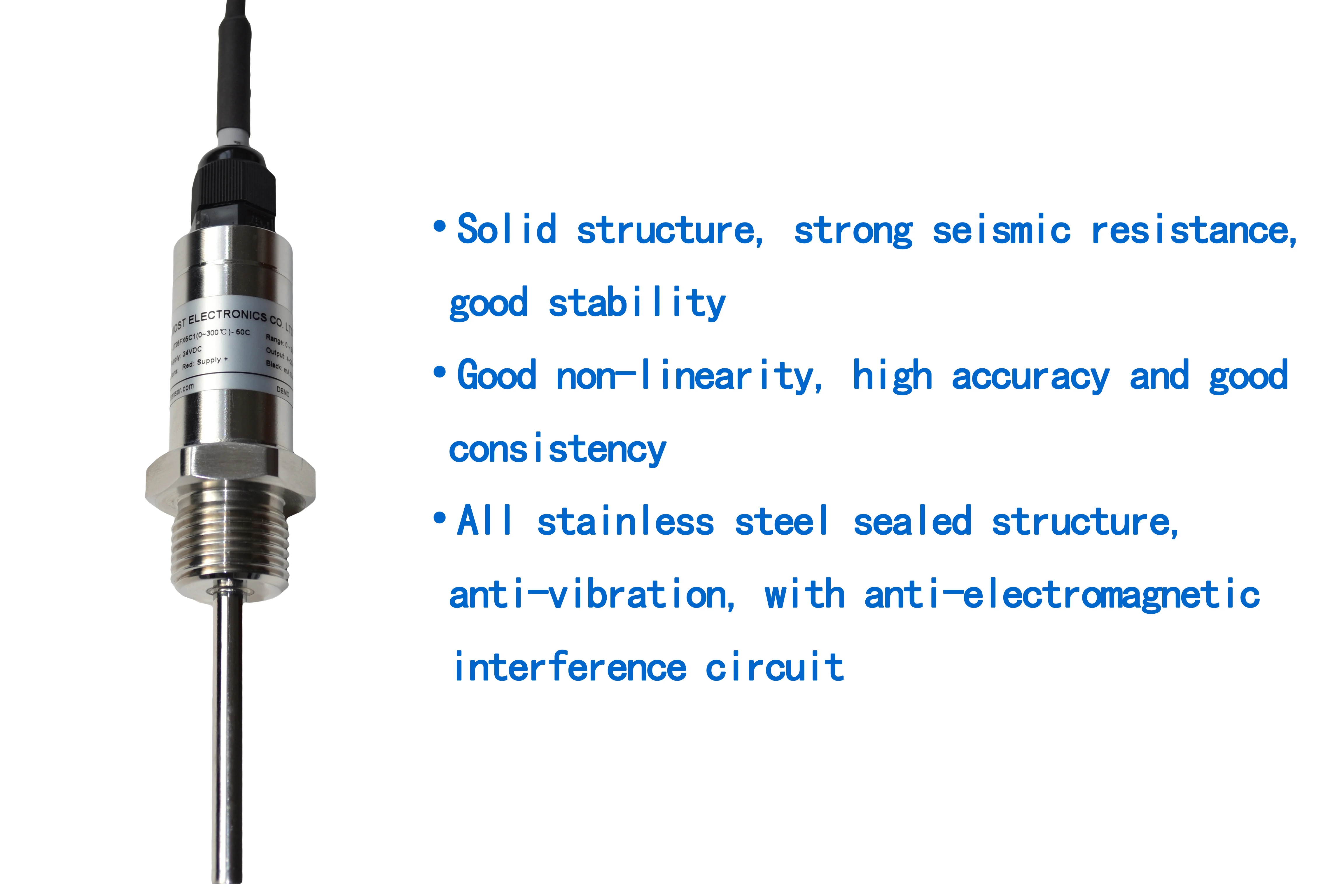 Cheap Price Platinum Resistance Pt1000 Temperature Sensor With Analog