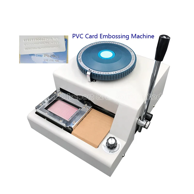 Guangzhou Manual Pvc Card Embossing Machine 68 70 72 Character Letter