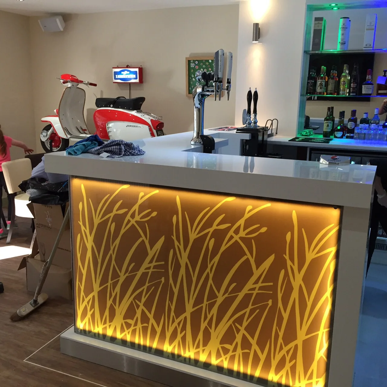 Led Light Bar Designs Coffee Shop 
