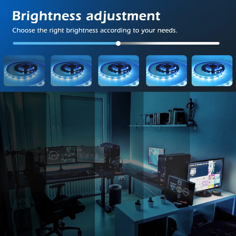 White LED Tap Lights 2700-6500K Dimmable WW/CW Light Strip Controller works with Smart Life APP - ANKUX.COM