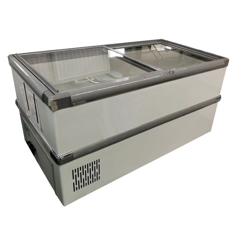 Commercial Supermarket Storage Fridge Chest Freezer Kitchen Island