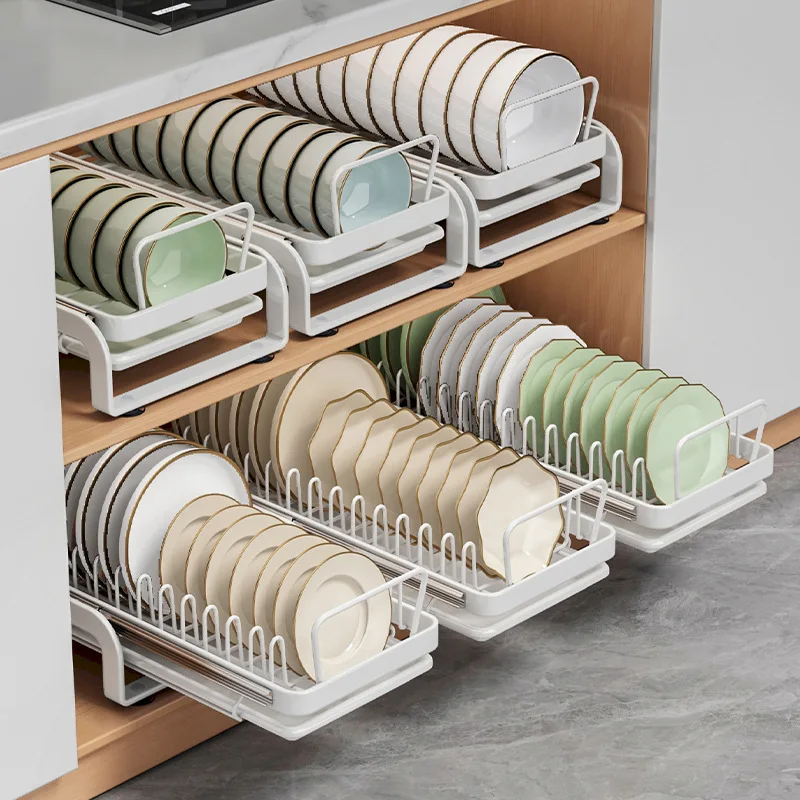 Bowl And Dish Storage Rack Pullout Bowl Rack Pullout Basket