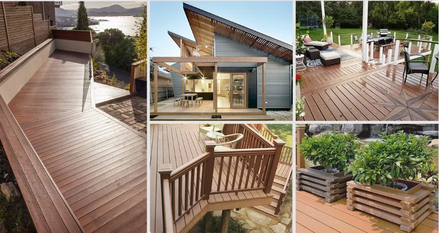 Good Quality Wood Grain Wood Composite Outdoor Decking WPC Flooring