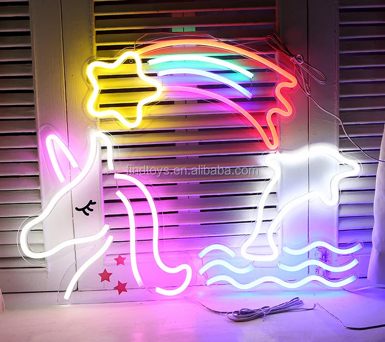 USB Charging LED Acrylic Neon Sign Strip Lighting Signage For Wedding Party Decoration GIft