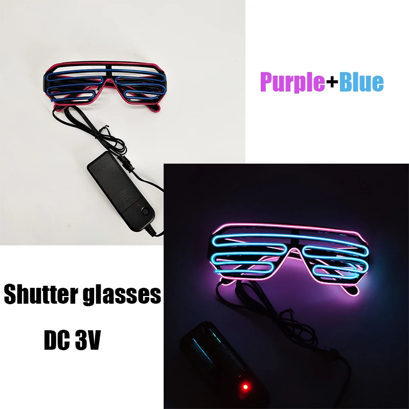 Led Shutter Party Glasses Flashing El Wire Glassesparty Decorative El