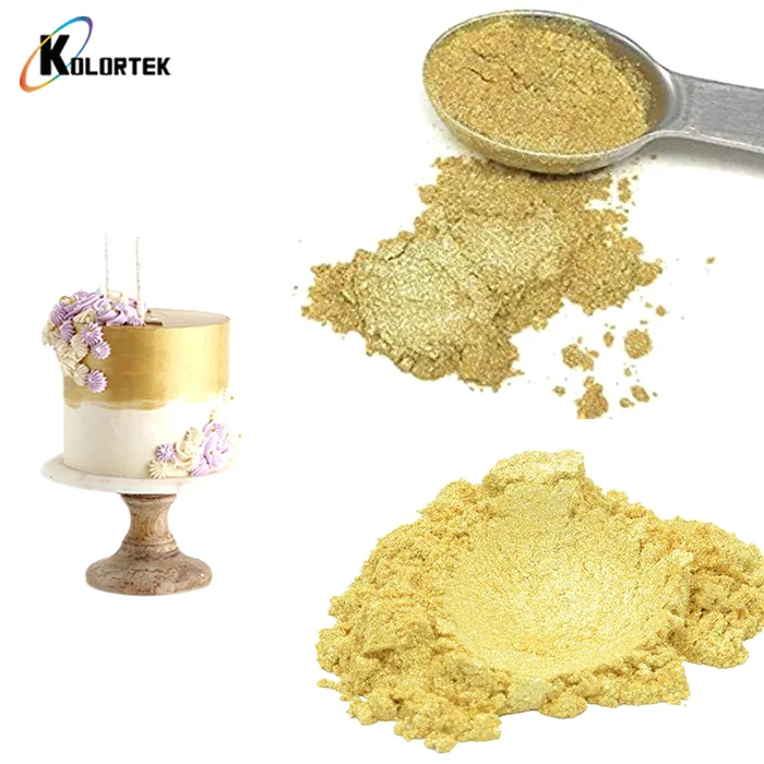 Food Grade Gold Powder Luster Gold Dust Edible Glitter For Bakery Food