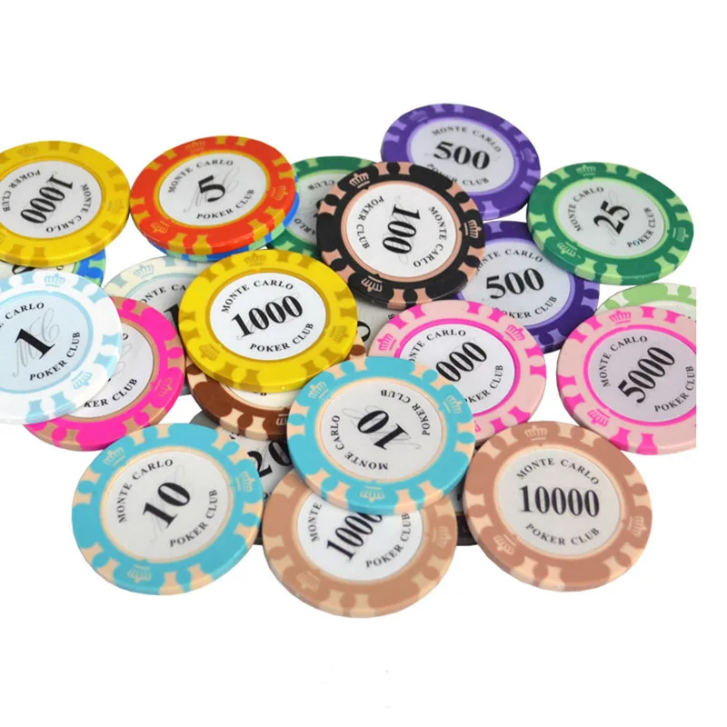 Wholesale Casino Custom Poker Chips Ceramic 100 Piece Set 14g Clay ...