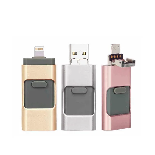 Customized 3-in-1 Otg Usb Flash Drive Ydisk For Ios Iphone & Android ...