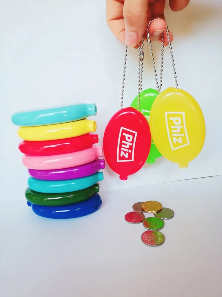 Cute Korean Style Rubber Squeeze Coin Holder Pvc Coin Purse With Key ...