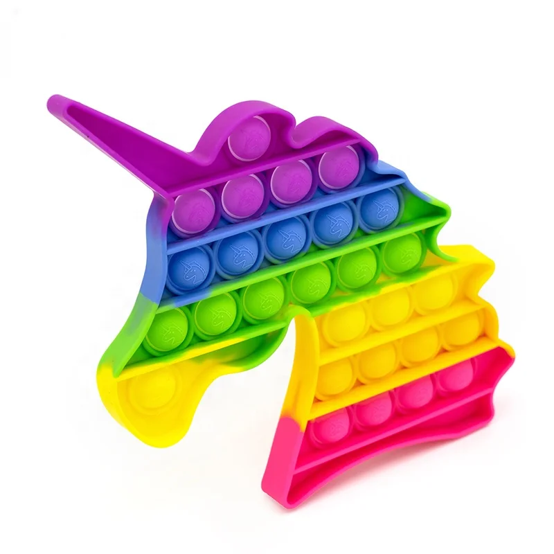 

Rainbow push pop bubble fidget ensory toy,100 Pieces
