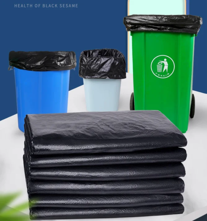 Heavy Duty Extra Large Bin Liners Garbage Trash Bags Black Plastic Bags