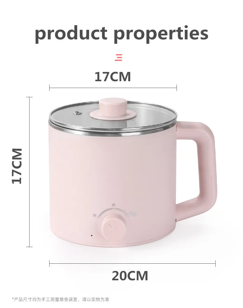 Portable Travel Egg Steam Noodle Pot Mini Electric Rice Cooker