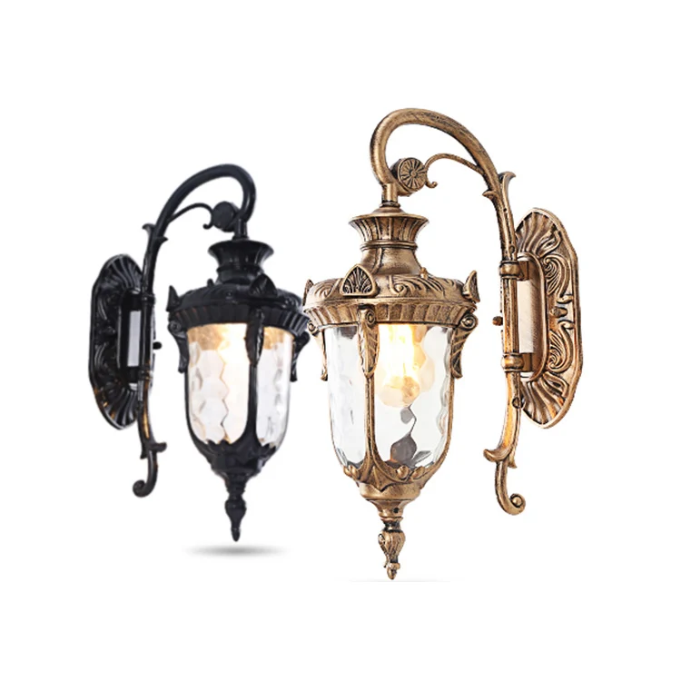 Antique style vintage wall lamp popular European outdoor wall light aluminum garden light