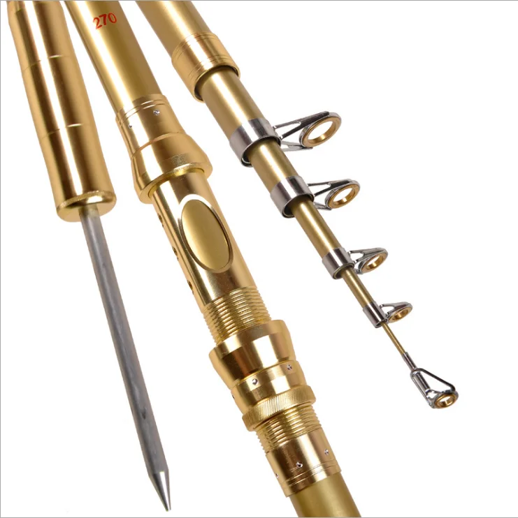 Telescopic Super Hard Fishing Rod 2.1m 3.6m Portable Spinning Cast Rod