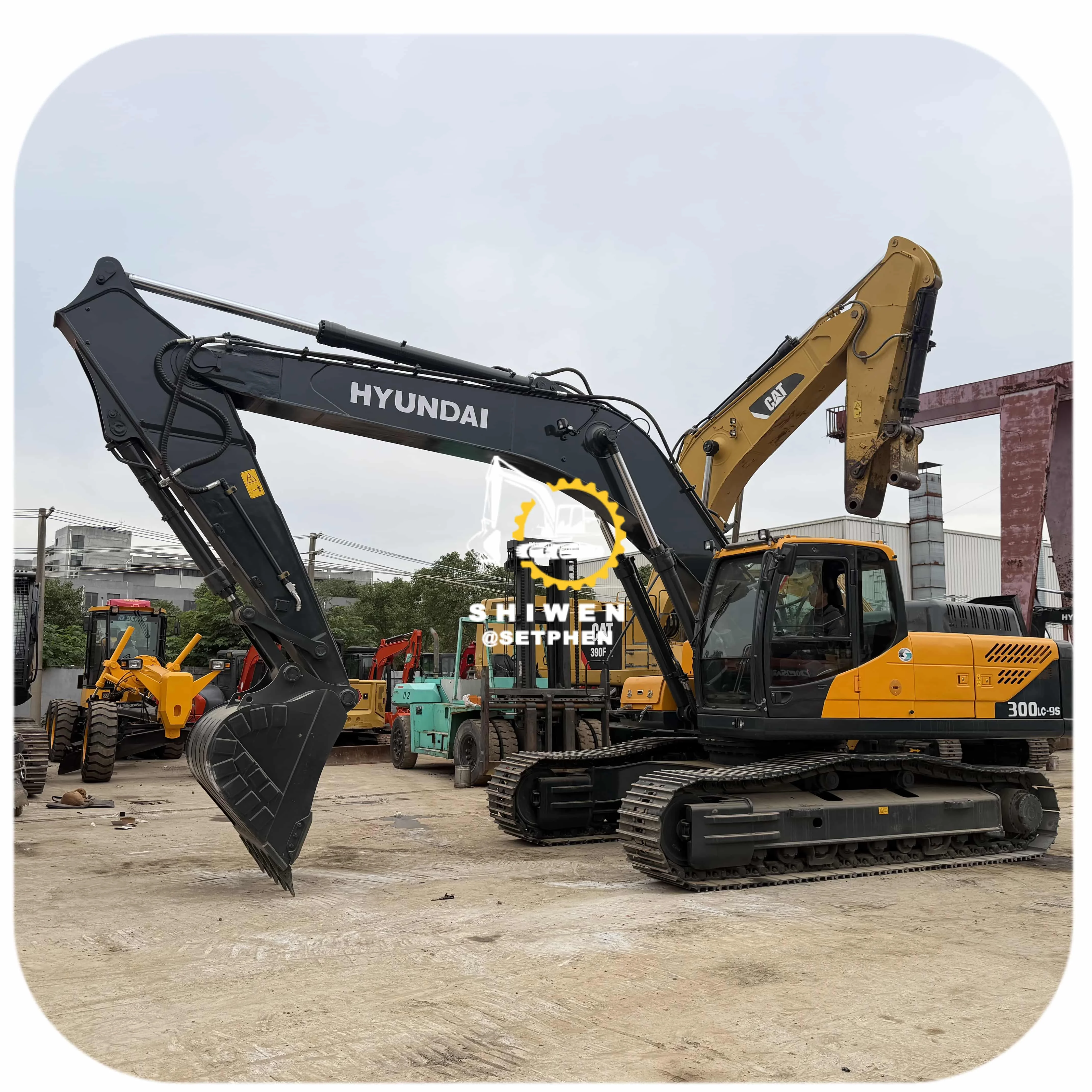 Hyundai 300LC-9S Long Reach Excavator 14.8m Dig Depth Reliable