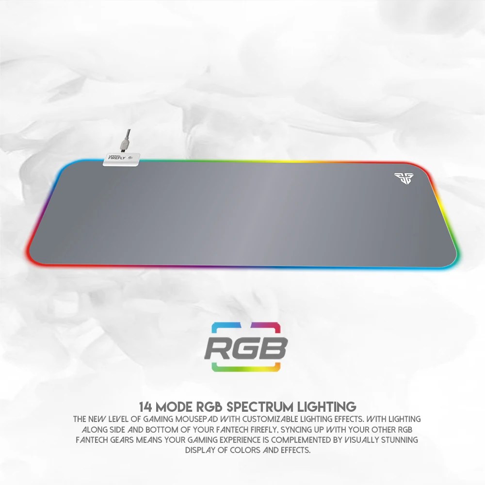 Fantech Mpr800s Usb Wired Rgb Glowing Cool Custom Gaming Mouse Pad