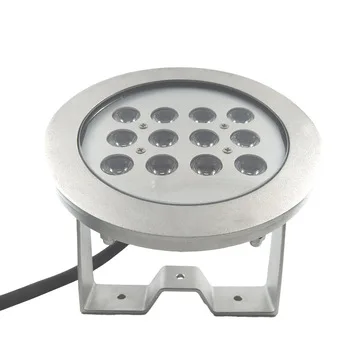 Dongguan Factory 316L SS 12W/36W Single Color RGB DC24V underwater 1.5 inch male threaded nicheless led pool light